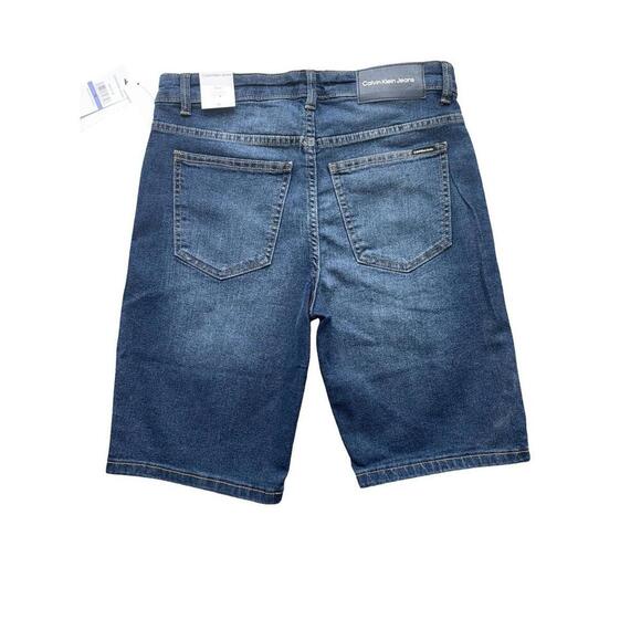 Women’s Calvin Klein Shorts Size 18 Blue Denim Slim Fit New - Picture 4 of 5